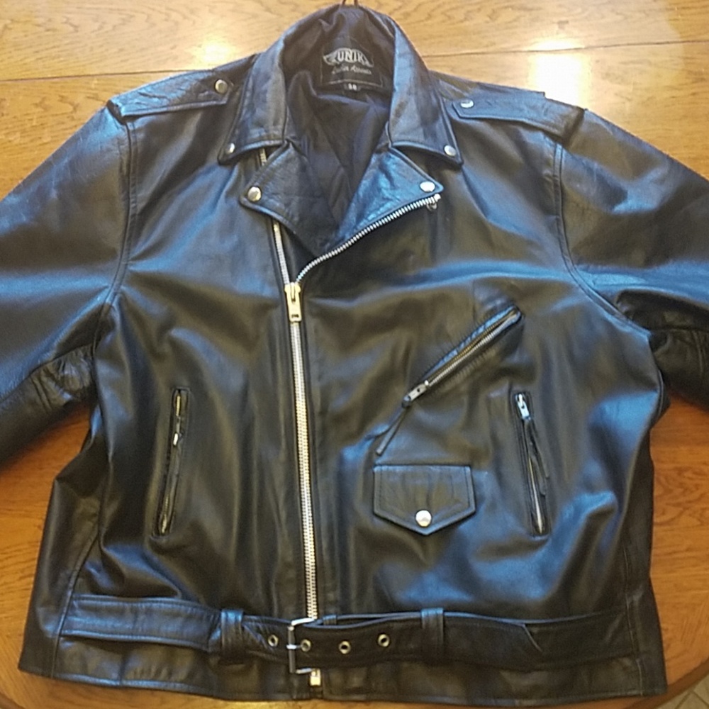 Unik leather motorcycle jacket